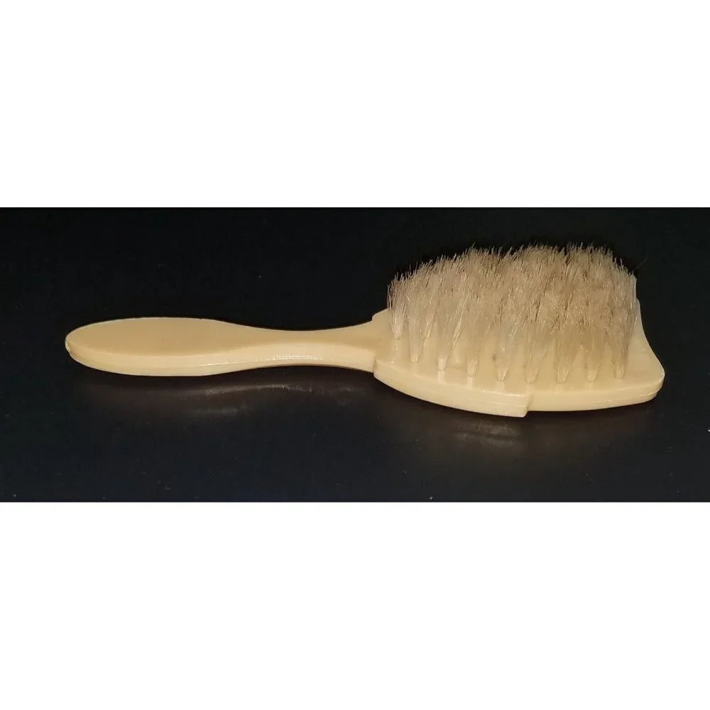 VTG Disney Mickey Mouse Baby Hair Brush Tan Gi